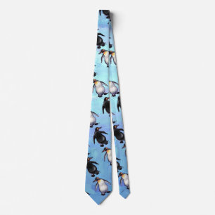Penguin Patterns Tie