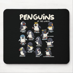 Penguin Penguins Animals of the World Penguin Love Mouse Mat