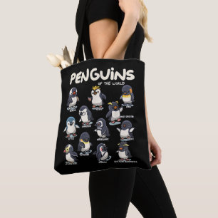 Penguin Penguins Animals of the World Penguin Love Tote Bag