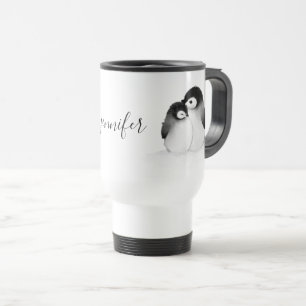 Penguin Personalised Travel Mug