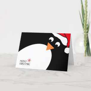 Penguin Personalized Christmas Card