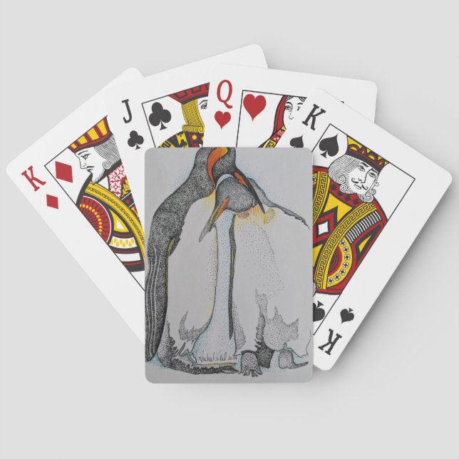 Penguin playing cards, Penguin design cards (Back)