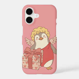 Penguin Playing Cupid Phone Case - iPhone