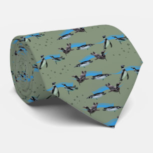 Penguin Pool Party Tie Double Sided (Green)