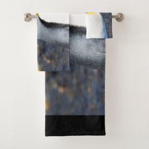 Penguin Portrait Bath Towel Set