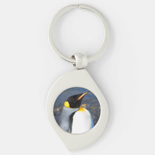 Penguin Portrait Key Ring