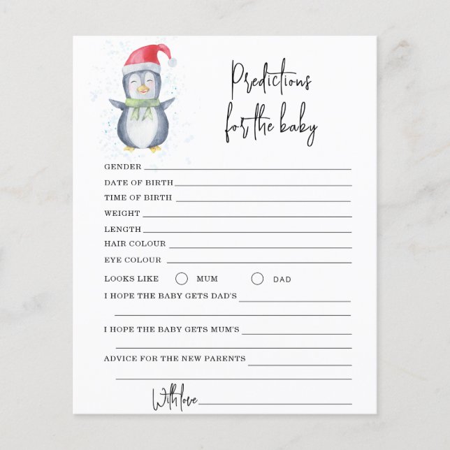Penguin - predictions and advice baby (Front)
