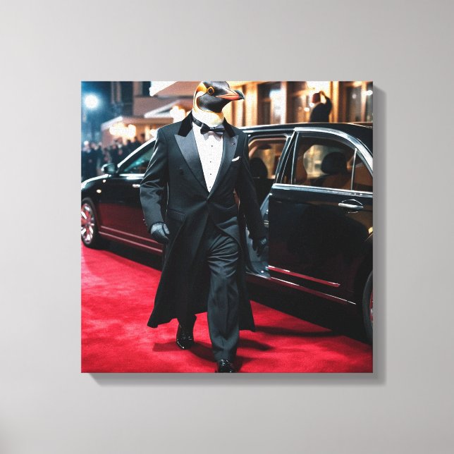 Penguin Premiere Canvas Print (Front)