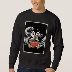 Penguin Ramen Bowl Japanese Noodles Cute Kawaii Fo Sweatshirt