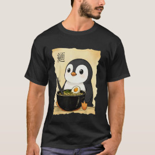 Penguin Ramen Japanese Kawaii Anime Penguin T-Shirt
