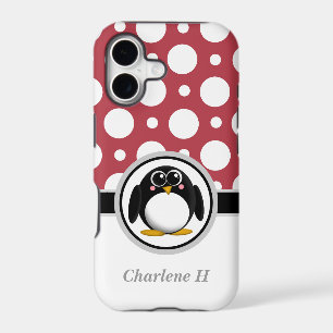 Penguin Red Assorted Polka Dots iPhone 5 Case