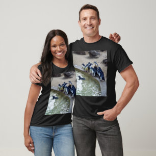 Penguin Relay: Penguin Flock Swim Team, T-Shirt