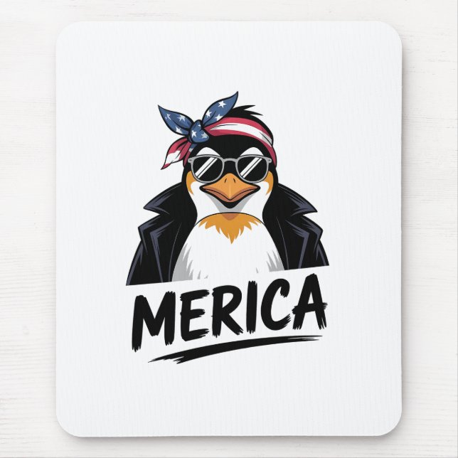 Penguin Resist Penguins Protest Against  Mouse Mat (Front)