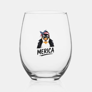 Penguin Resist Penguins Protest Against Stemless Wine Glass