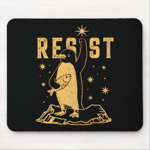Penguin Resist Penguins Protest Against Tariffs An Mouse Mat