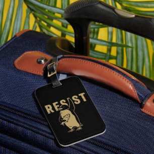 Penguin Resist Penguins Protest Against Tariffs Luggage Tag