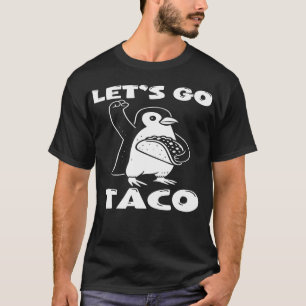 Penguin Resist Taco Shirt   Funny Animal Protest 