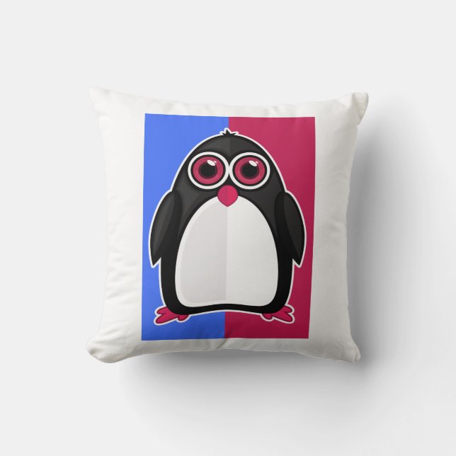 Penguin Retro  Cushion (Front)