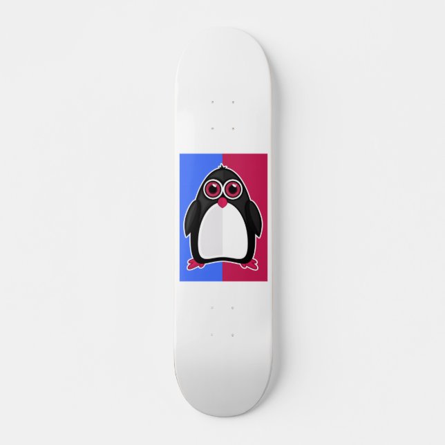 Penguin Retro Skateboard (Front)