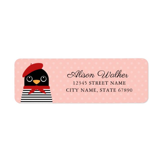 Penguin Return Address Labels (Front)