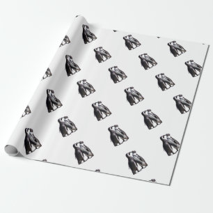 Penguin Romance Wrapping Paper