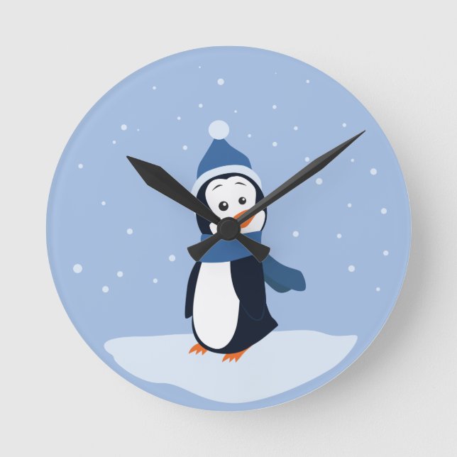 Penguin Round Clock (Front)