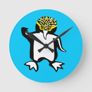 Penguin - round clock