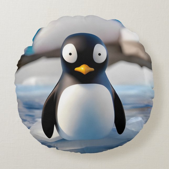 Penguin Round Cushion (Front)
