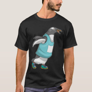 Penguin Runner Running Sports girl T-Shirt