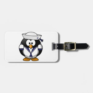 Penguin Sailor Luggage Tags