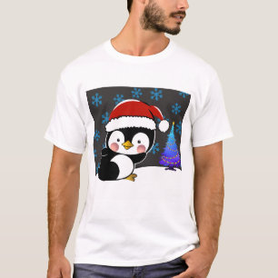 Penguin Santa says merry Christmas T-Shirt
