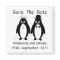 Penguin Save The Date Wedding Announcement