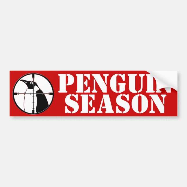 Penguin Season Bumper Sticker (Front)