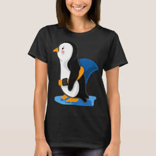 Penguin shark fin  illustration T-Shirt