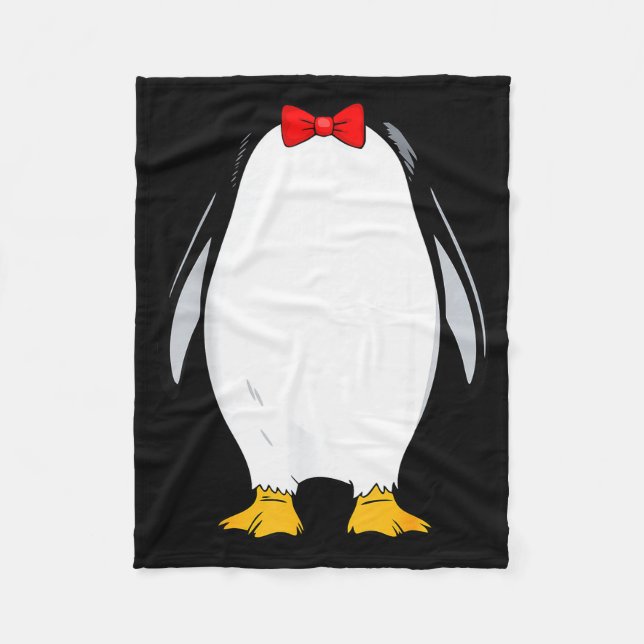 Penguin Shirt Adult Men Women Kids Penguin Costume Fleece Blanket (Front)