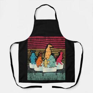 Penguin Shirt Vintage Retro Style Penguin Apron