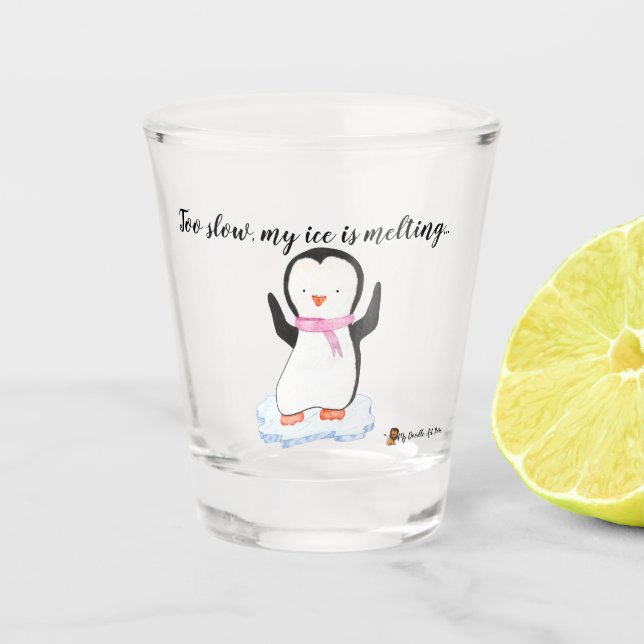 Penguin Shot Glass (Front)