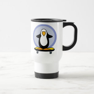 Penguin Skateboarding mug