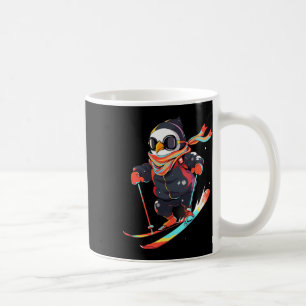 Penguin Skiing Skier Ski Winter Snow Coffee Mug