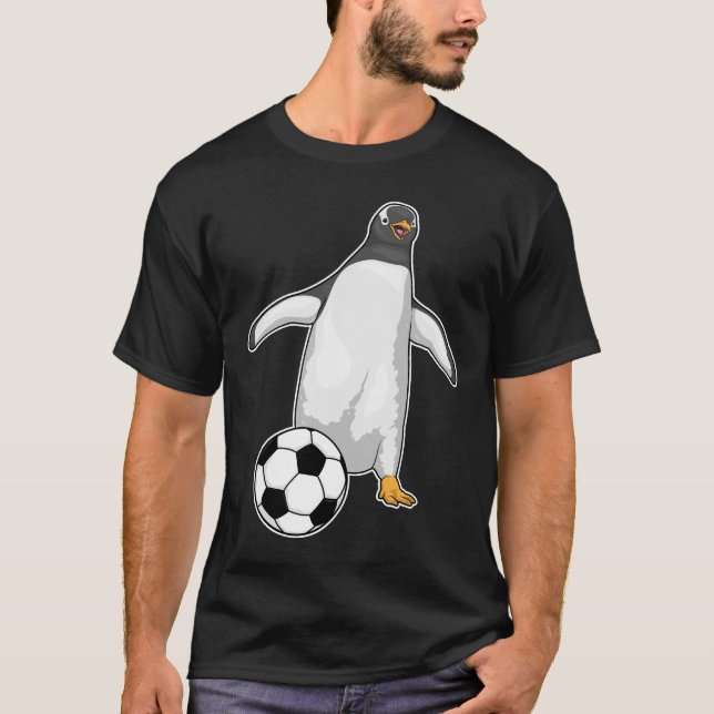 Penguin Soccer player Soccer T-Shirt (Front)