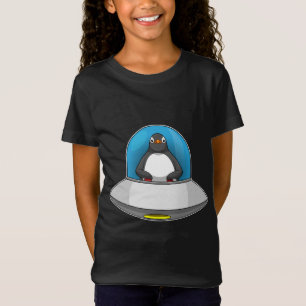 Penguin Spaceship Space T-Shirt