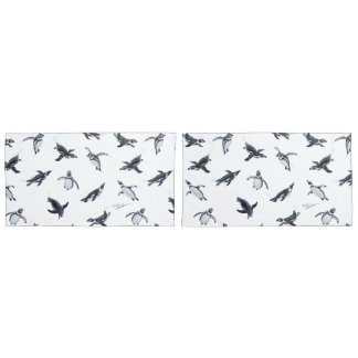 Penguin Squadron | Ocean Art Design Pillowcase
