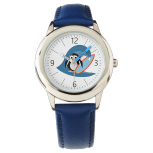Penguin surfer watch