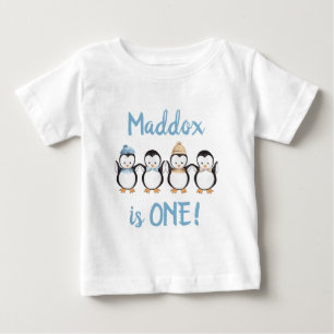 Penguin T-Shirt 1st Birthday T-Shirt Personalised
