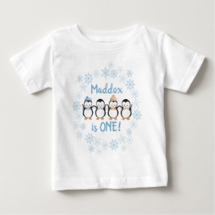 Penguin T-Shirt 1st Birthday T-Shirt Personalised