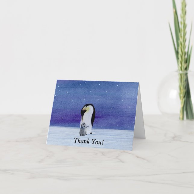 Penguin Thank You Card (Front)