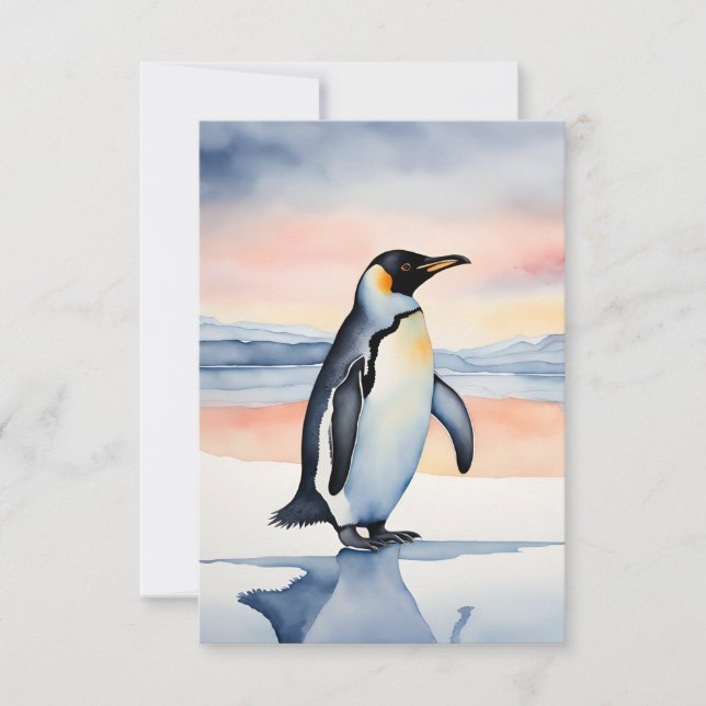 Penguin  thank you card (Front)
