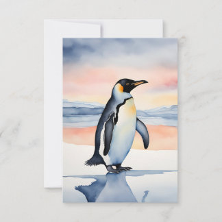 Penguin  thank you card