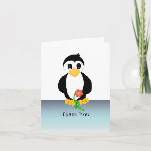Penguin Thank You Card