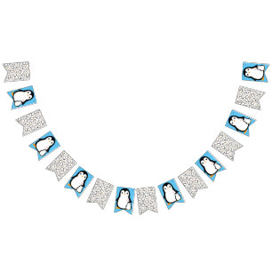 Penguin Theme Baby Shower Cute Bunting